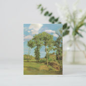 Landschaft Paysage Frederic Bazille Impressionist Postkarte (Stehend Vorderseite)