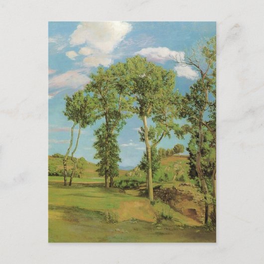 Landschaft Paysage Frederic Bazille Impressionist Postkarte (Vorderseite)