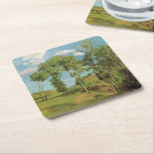 Landschaft Paysage Frederic Bazille Impressionist Rechteckiger Pappuntersetzer (angewinkelt)