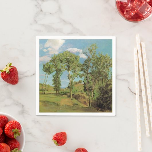 Landschaft Paysage Frederic Bazille Impressionist Serviette (Beispiel)