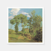 Landschaft Paysage Frederic Bazille Impressionist Serviette (Vorderseite)