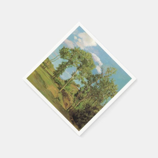 Landschaft Paysage Frederic Bazille Impressionist Serviette (Ecke)