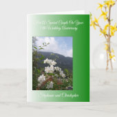 Landschaft Personalisiert 13. Hochzeitstag Karte (Gelbe Blume)