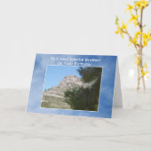 Landschaft Personalisiert Brother Geburtstag Karte (Gelbe Blume)