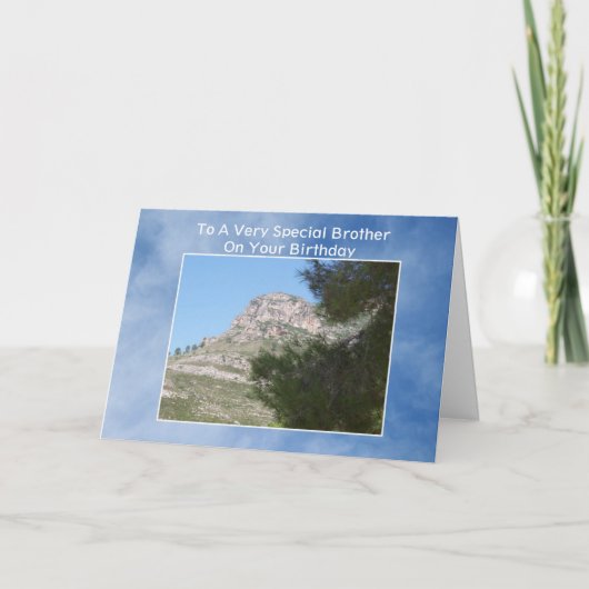 Landschaft Personalisiert Brother Geburtstag Karte (Vorderseite)