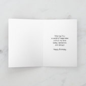 Landschaft Personalisierter Husband Geburtstag Karte (Innenseite)