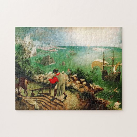 Landschaft Pieter Bruegel mit dem Fall von Ikarus Puzzle (Horizontal)