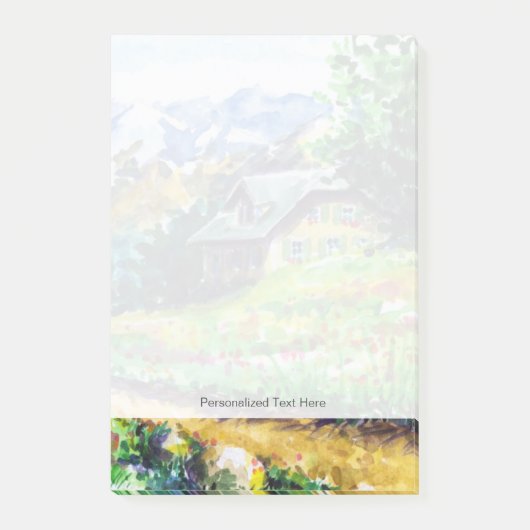 Landschaft Post-it Klebezettel (Vorderseite)