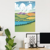 Landschaft. Poster (Heimbüro)