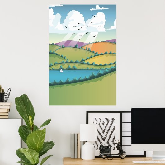 Landschaft. Poster (Heimbüro)