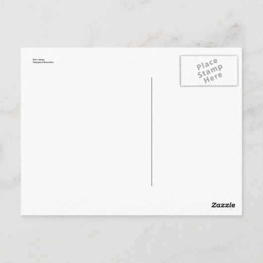 Landschaft Postkarte (Rückseite)