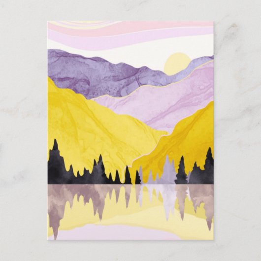 Landschaft Postkarte (Vorderseite)