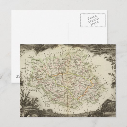 Landschaft Postkarte (Vorne/Hinten)