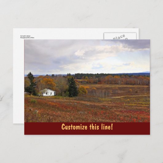 Landschaft Postkarte (Vorne/Hinten)