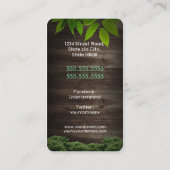 Landschaft / Rasendienste / Gärtner Visitenkarte (Rückseite)