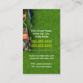 Landschaft/Rasenpflege/Gärtner Visitenkarte (Rückseite)