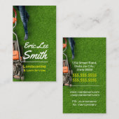 Landschaft/Rasenpflege/Gärtner Visitenkarte (Vorne/Hinten)