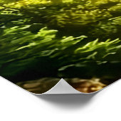 Landschaft realistisch und natürlich poster (Ecke)