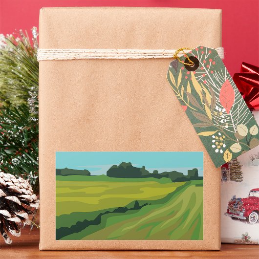 Landschaft Rechteckiger Aufkleber