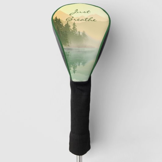 Landschaft Reflection Lake Tree Grün Atmen Golf Headcover (Vorderseite)