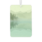 Landschaft Reflection Lake Tree Grün Motivierend Autolufterfrischer (Rückseite)