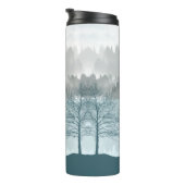 Landschaft Reflektion Treppensee Grün Thermosbecher (Nach rechts gedreht)