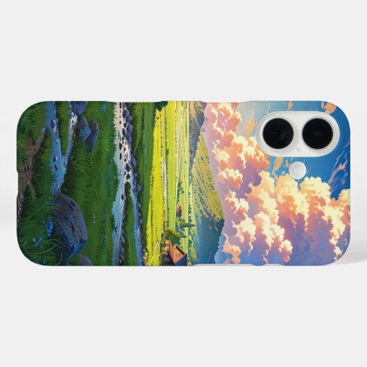 Landschaft Ruhe Case-Mate iPhone Hülle (Rückseite (Horizontal))