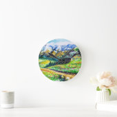 Landschaft Runde Wanduhr (Zuhause)