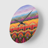 Landschaft Runde Wanduhr (Winkel)