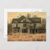 Landschaft Rustikaler Western Landhaus Postkarte (Vorne/Hinten)