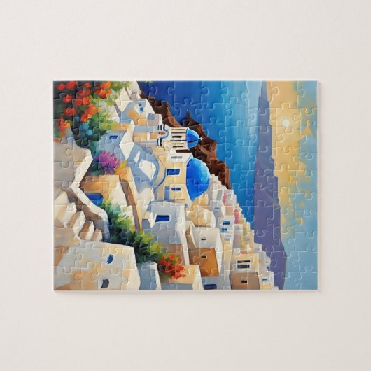 Landschaft Santorins Puzzle (Horizontal)