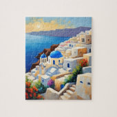 Landschaft Santorins Puzzle (Vertikal)