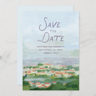 Landschaft Save the Date Einladung