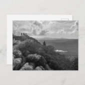 Landschaft Schwarz-Weiß-Foto auf Postkarte (Vorne/Hinten)