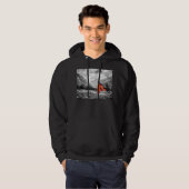 Landschaft Schwarz-Weiß-Fotografie Hoodie (Vorne ganz)