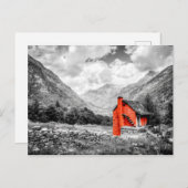 Landschaft Schwarz-Weiß-Fotografie Postkarte (Vorne/Hinten)