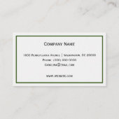 Landschaft Sedona Visitenkarte (Rückseite)