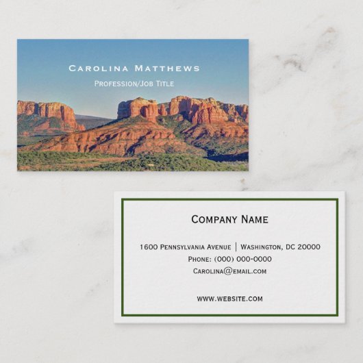 Landschaft Sedona Visitenkarte (Vorne/Hinten)
