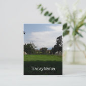 Landschaft Siebenbürgen mit Burg Postkarte (Stehend Vorderseite)