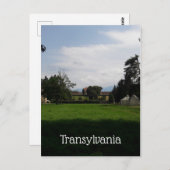 Landschaft Siebenbürgen mit Burg Postkarte (Vorne/Hinten)