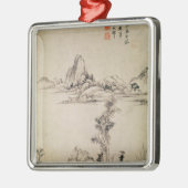 Landschaft Silbernes Ornament (Links)