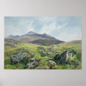 Landschaft, Snowdon Poster (Vorne)