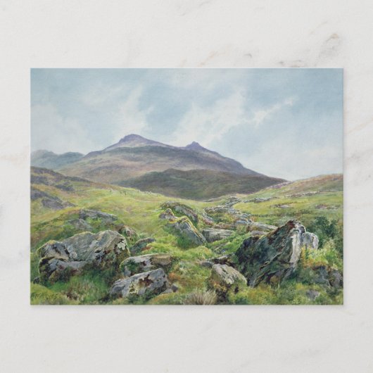 Landschaft, Snowdon Postkarte (Vorderseite)