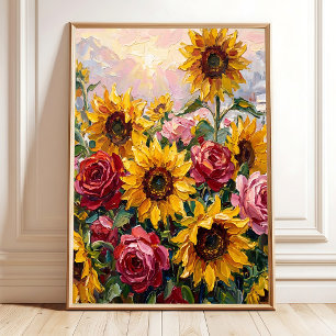 Landschaft Sonnenaufgang Landschaft Wandkunst Poster
