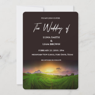 Landschaft   Sonnenaufgang   Sonnenuntergang Einladung