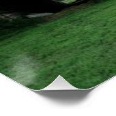 Landschaft Sonnenuntergang Landschaft alte rote Sc Poster (Ecke)