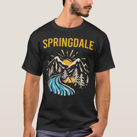 Landschaft Springdale T-Shirt (Vorderseite)