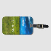 Landschaft St. Kitts Gepäckanhänger (Vorderseite (Horizontal))