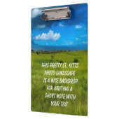 Landschaft St. Kitts Klemmbrett (Links)