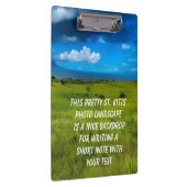 Landschaft St. Kitts Klemmbrett (Rechts)